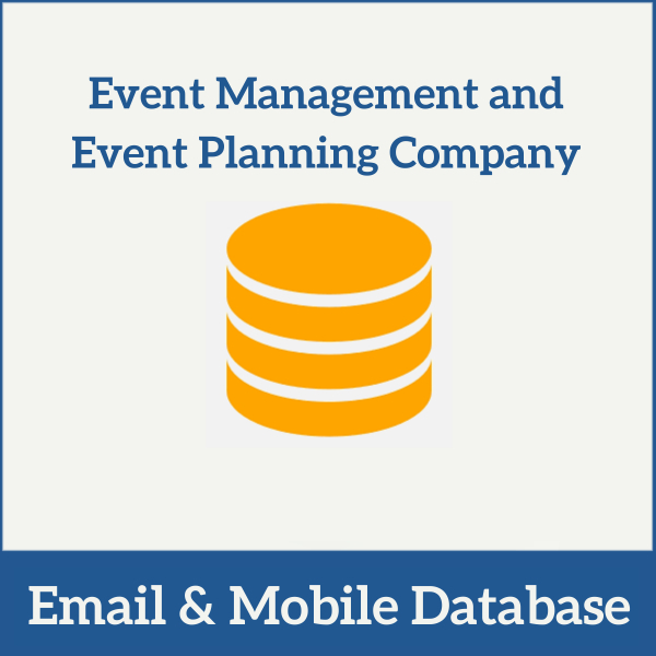 Event Management and Event Planning Company Mobile Number and Email Database
