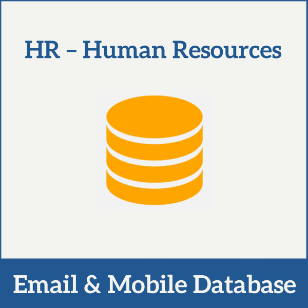 HR - Human Resources Database-Email & Mobile Number