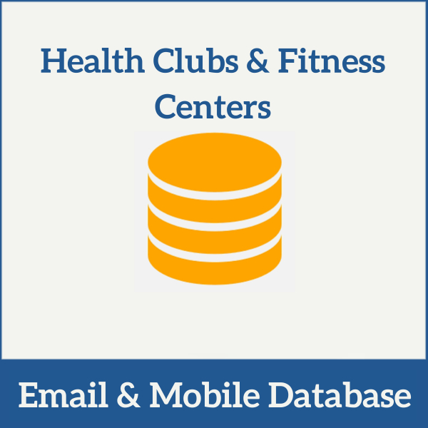 Health Clubs & Fitness Centers Mobile Number and Email Id Database